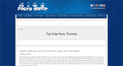 Desktop Screenshot of kidspartydepot.com