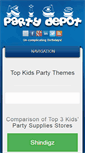 Mobile Screenshot of kidspartydepot.com